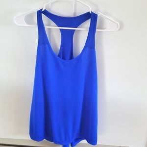 Bright blue racerback tank womens medium